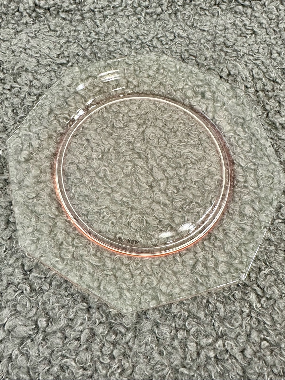 Vintage Pink Depression Glass Octagonal Salad Plates – Set of 8 (Flamingo Pink)